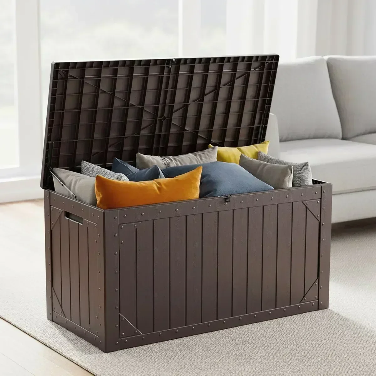 Gardening Tools Box - Large Waterproof Patio Storage Deck Box