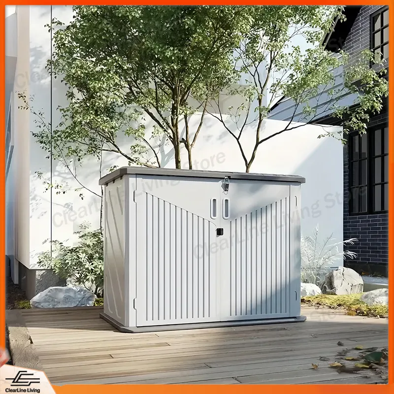 Gardening Tools Box - Outdoor Storage Cabinet for Garden Courtyard