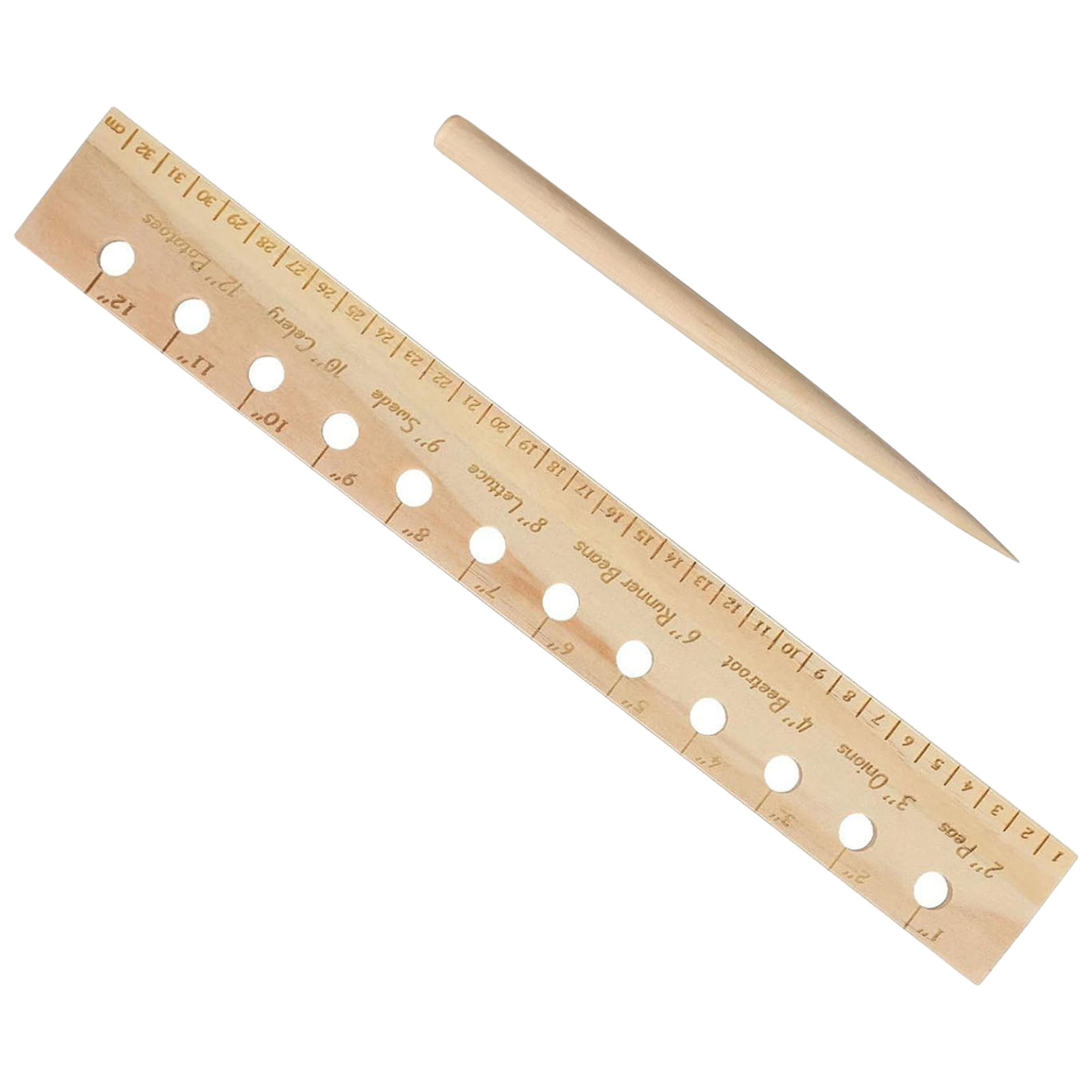 Solid Wood Planting Ruler for  - đánh giá và giá Gardening Tools Vegetables