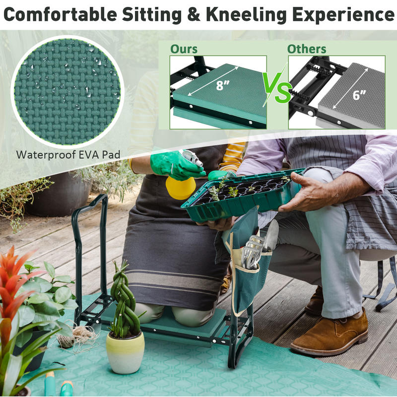Garden Kneeler And Seat, Folda - đánh giá và giá Gardening Tools For Seniors