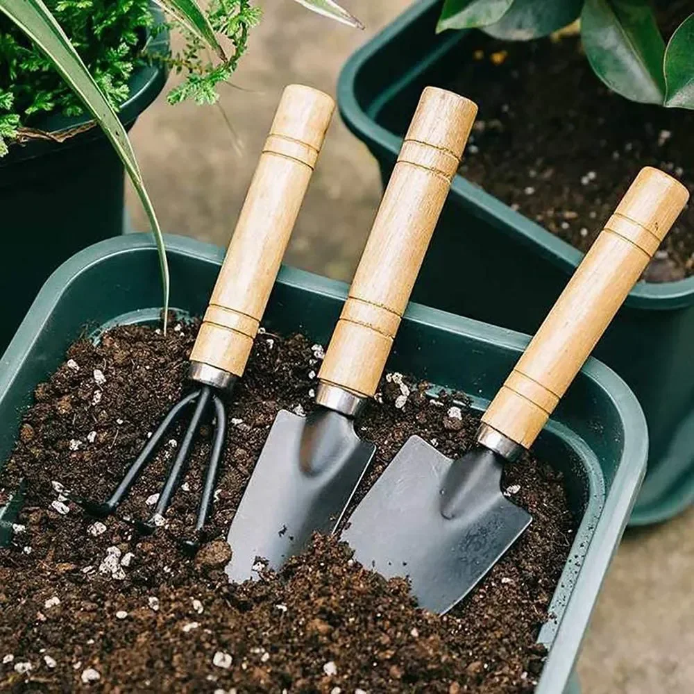3Pcs/Set Mini Garden Tool Set  - đánh giá và giá Gardening Tools Vegetables