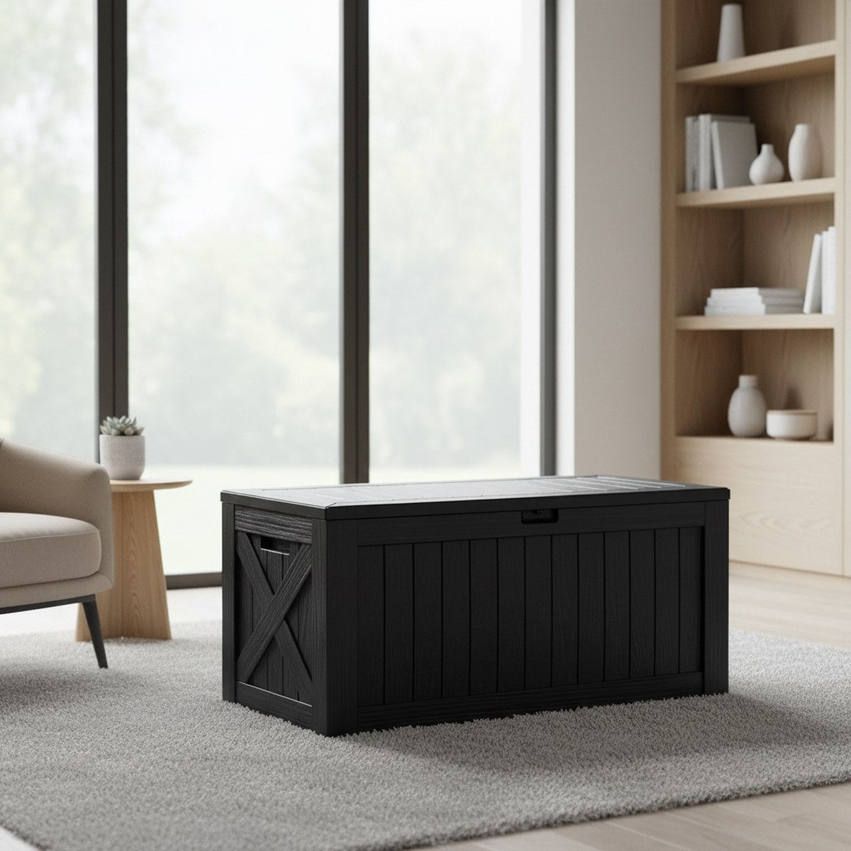 Large 120 Gallon Outdoor Deck  - đánh giá và giá Gardening Tools Box