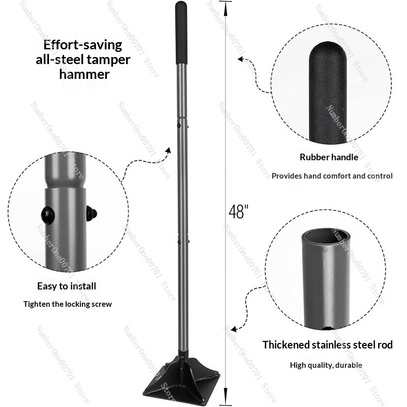 Detachable Steel Garden Tamper - đánh giá và giá Gardening Tools Uses