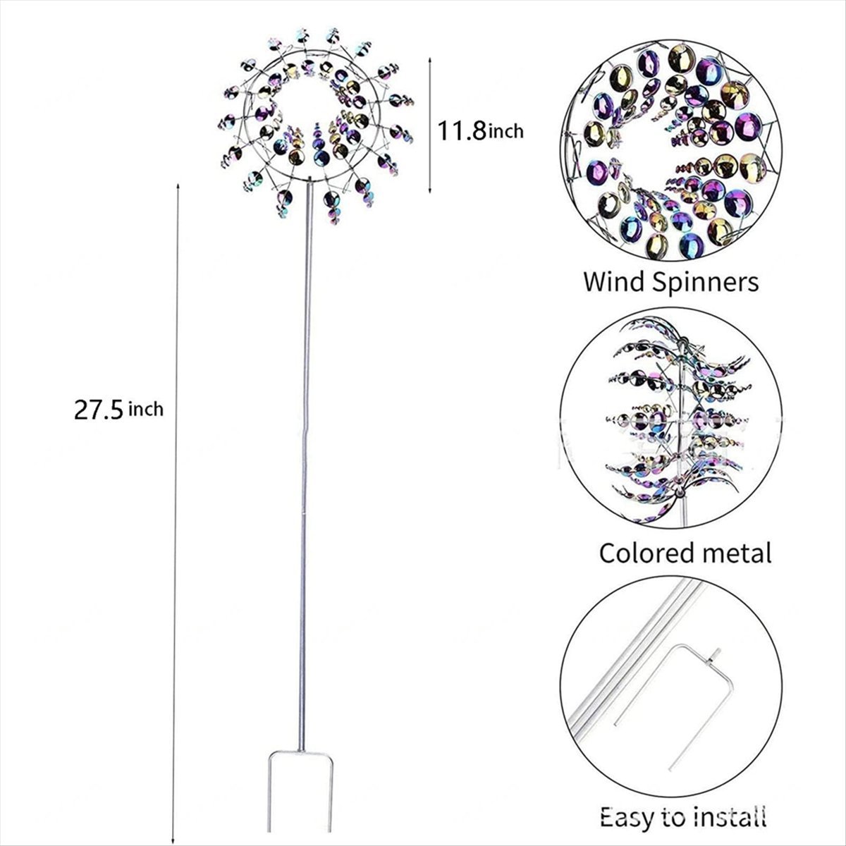 KSOL Magical Metal Wind Spinne - đánh giá và giá Gardening Tools B&Q