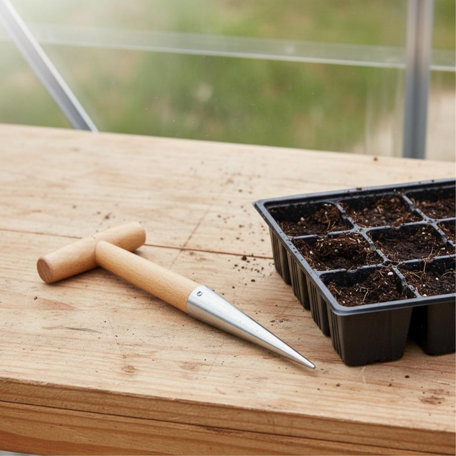 Soil Hole Puncher Easy to Use  - đánh giá và giá Gardening Tools Uses