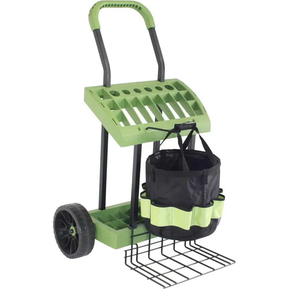 Garden Tool Cart with Tote, Wh - đánh giá và giá Gardening Tools Made In Usa