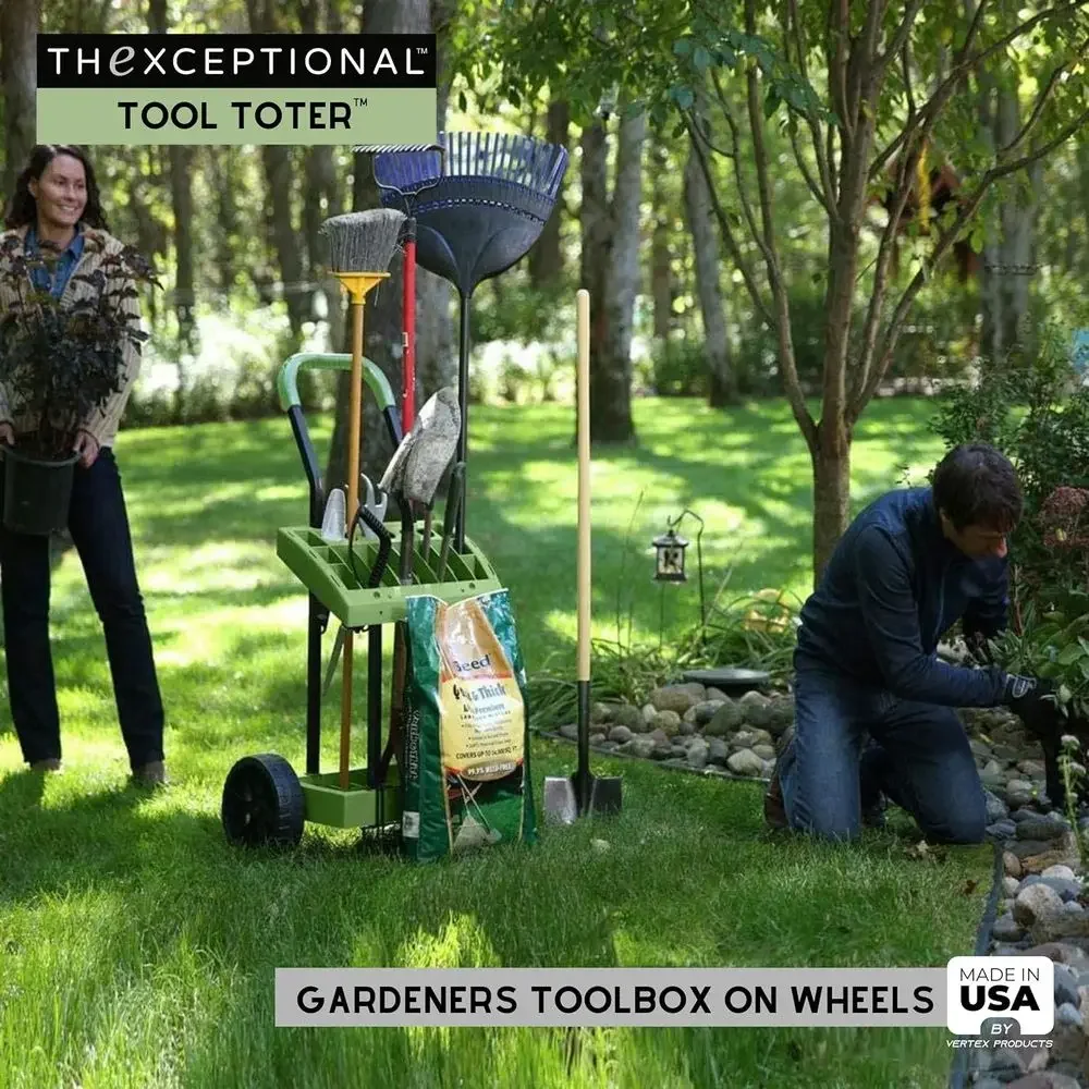 Garden Tool Cart with Tote, Wh - đánh giá và giá Gardening Tools Made In Usa
